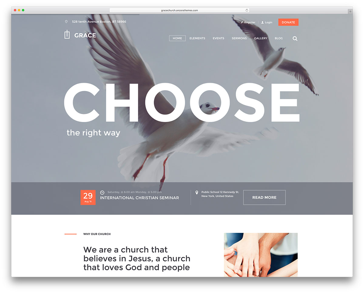 grace light church template