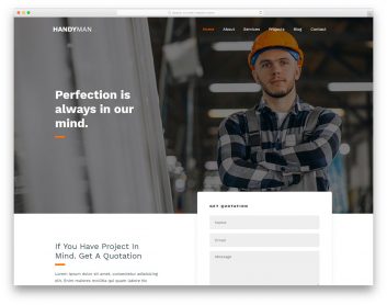 Handyman Free Template
