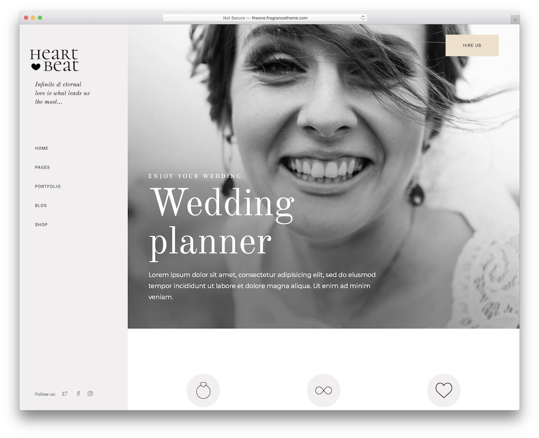 heartbeat event planner wordpress theme