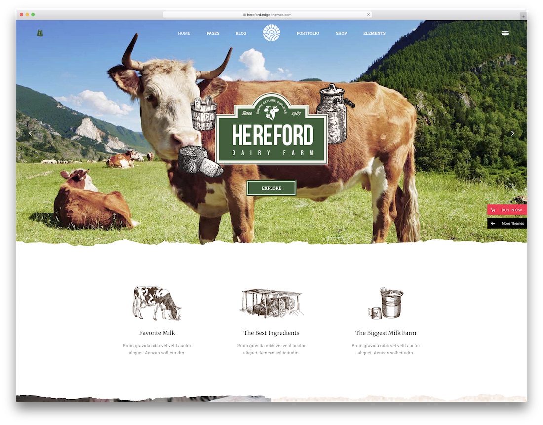 hereford farming wordpress theme