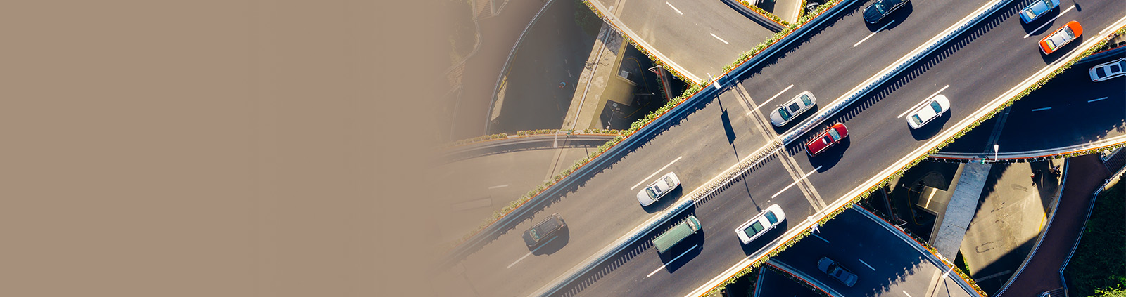 Red, White, Black, Blue Cars Driving in Opposite Directions on Highway