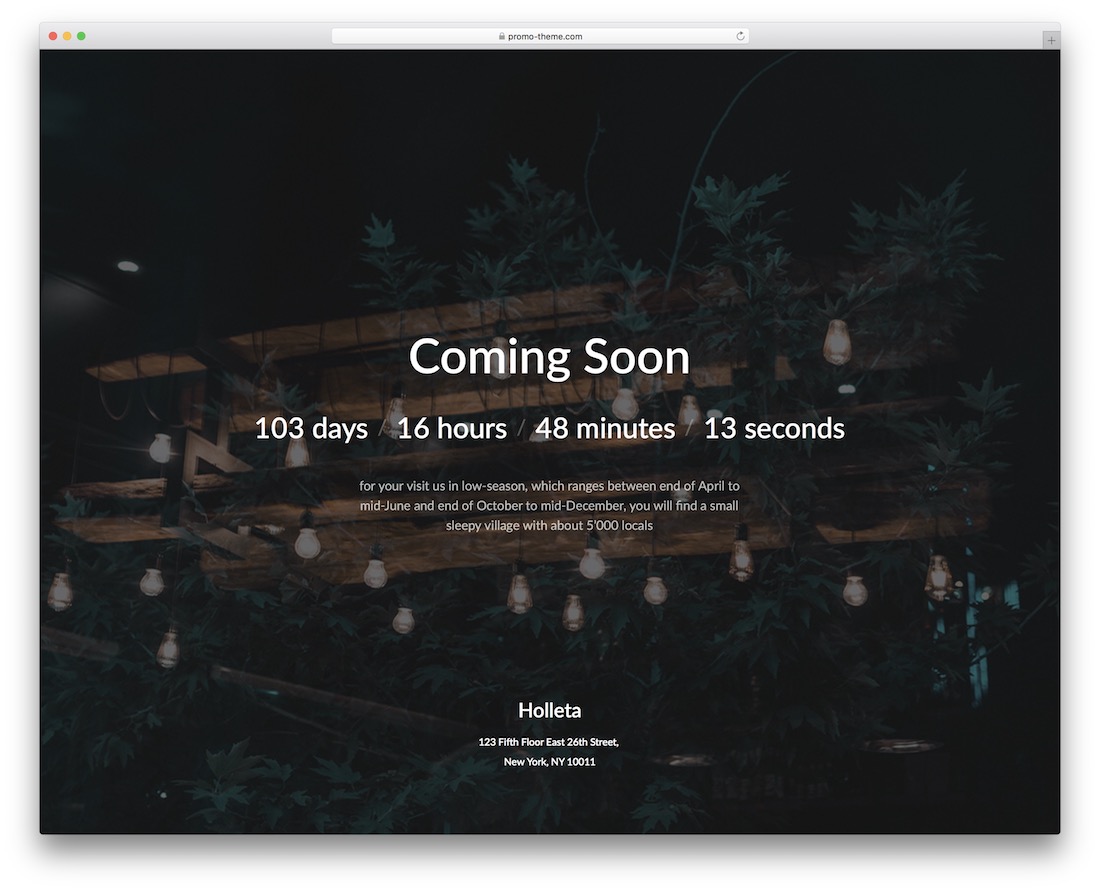 holleta coming soon template