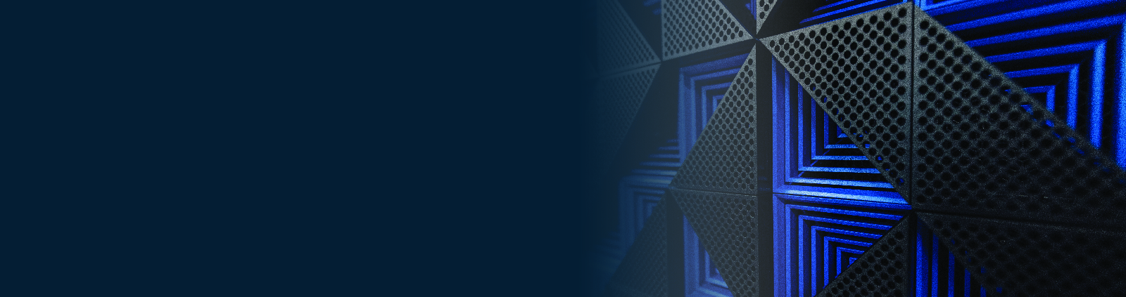 An image of the design on the front of IBM equipment in a data center