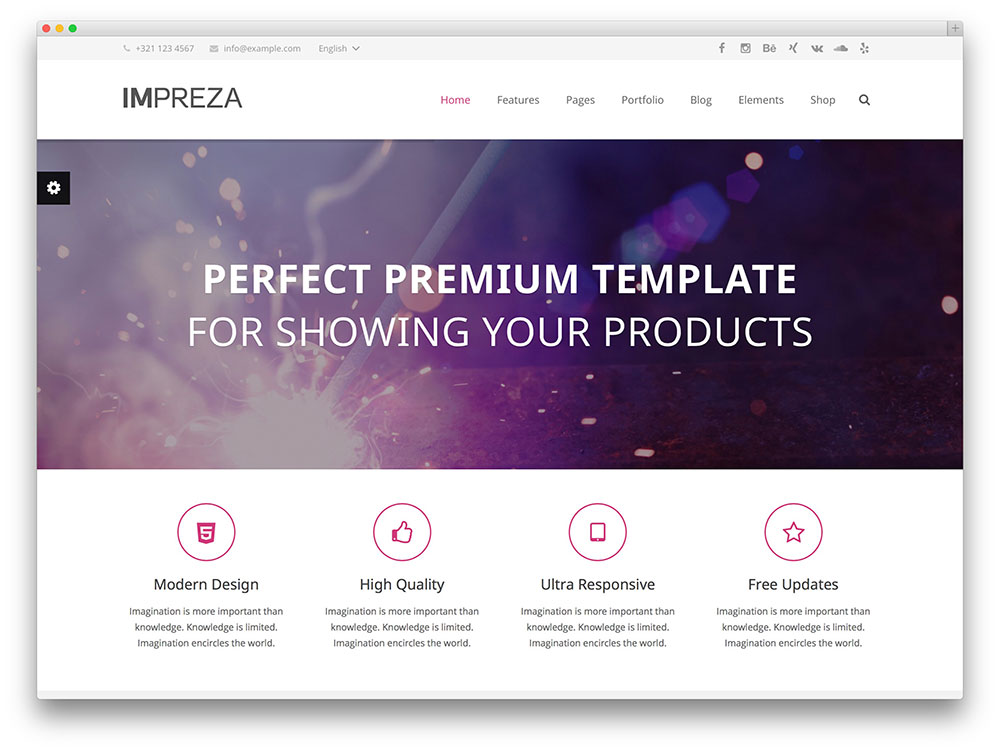 impreza multipurpose WordPress theme