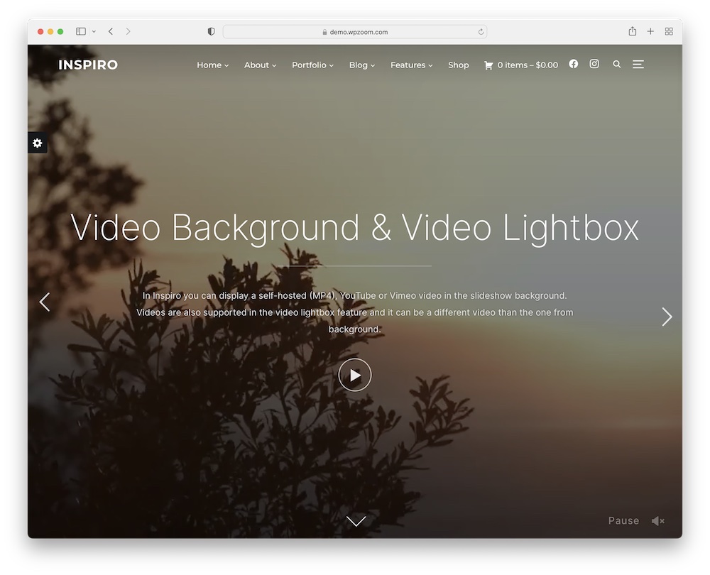 inspiro free wordpress theme