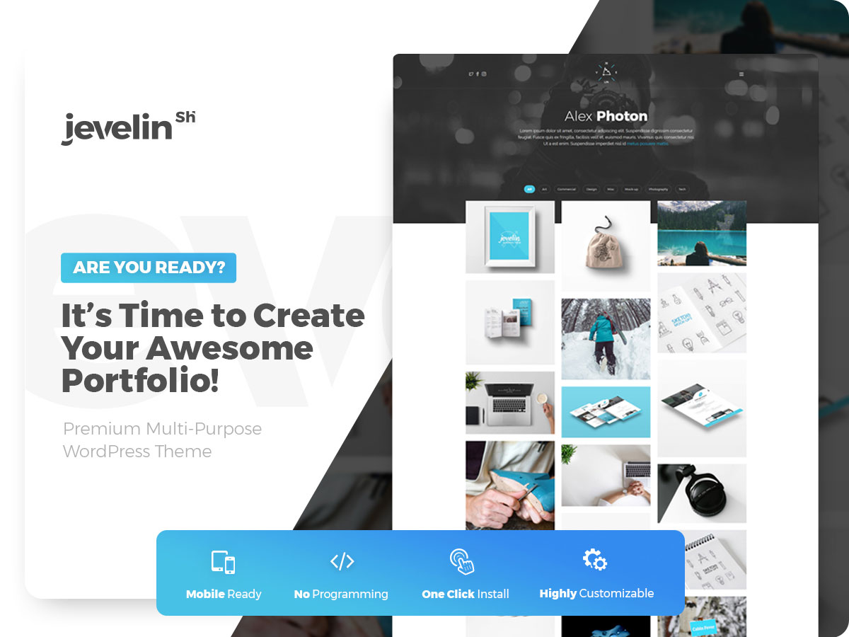 Portfolio theme for WordPress