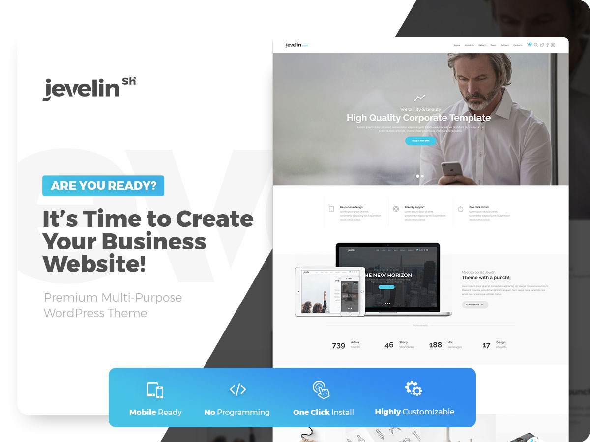 jevelin - alternative WordPress theme