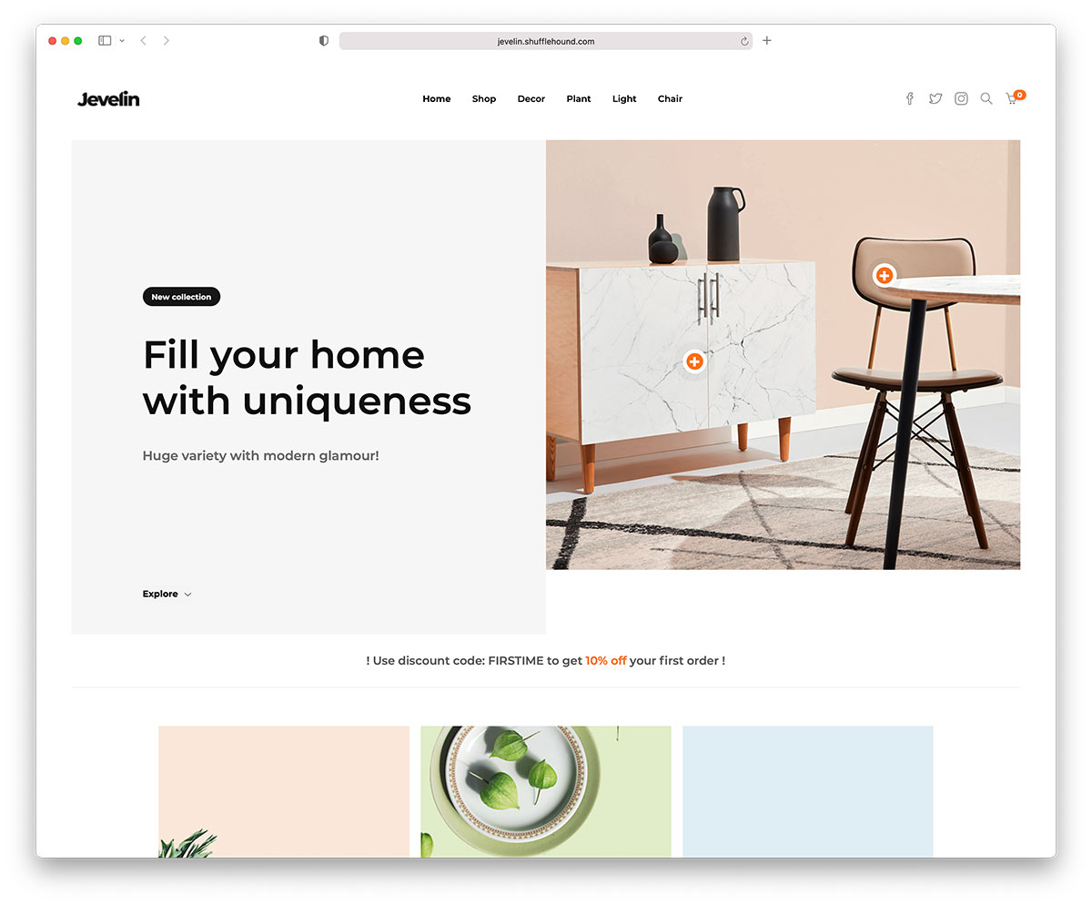 jevelin mobile ecommerce theme