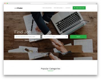 Jobfinder Free Template