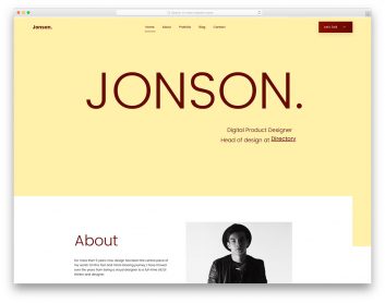 Jonson Free Template