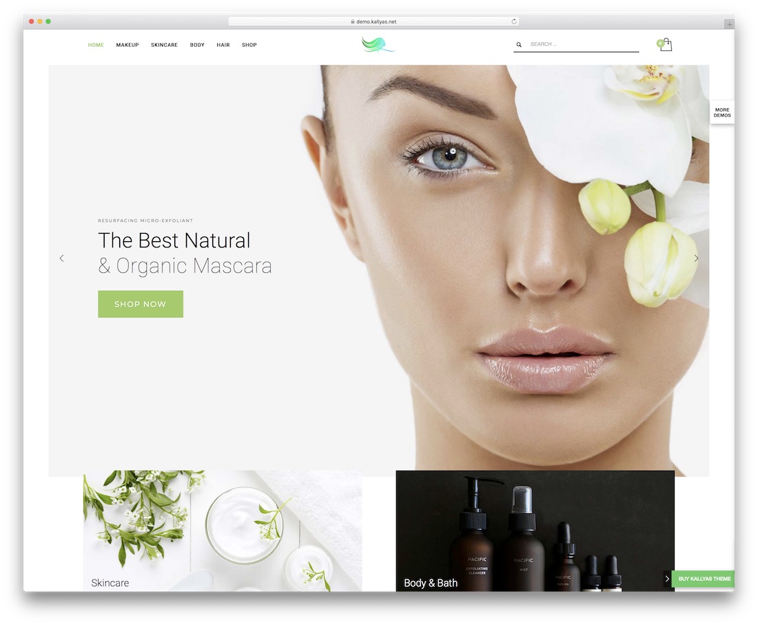 kallyas spa beauty salon wordpress theme