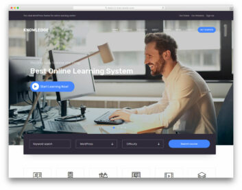 Online Course Website Template - Knowledge
