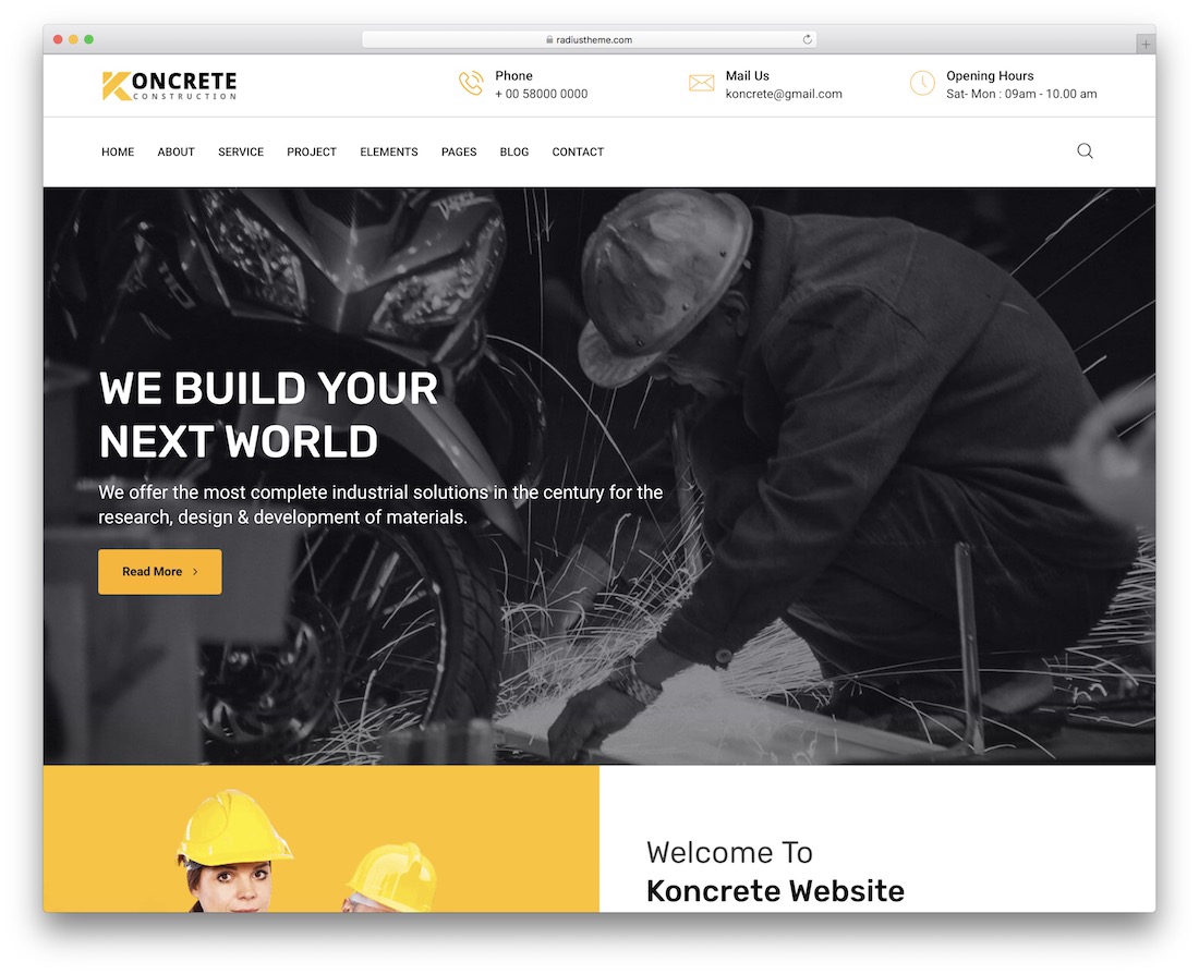 koncrete wordpress theme