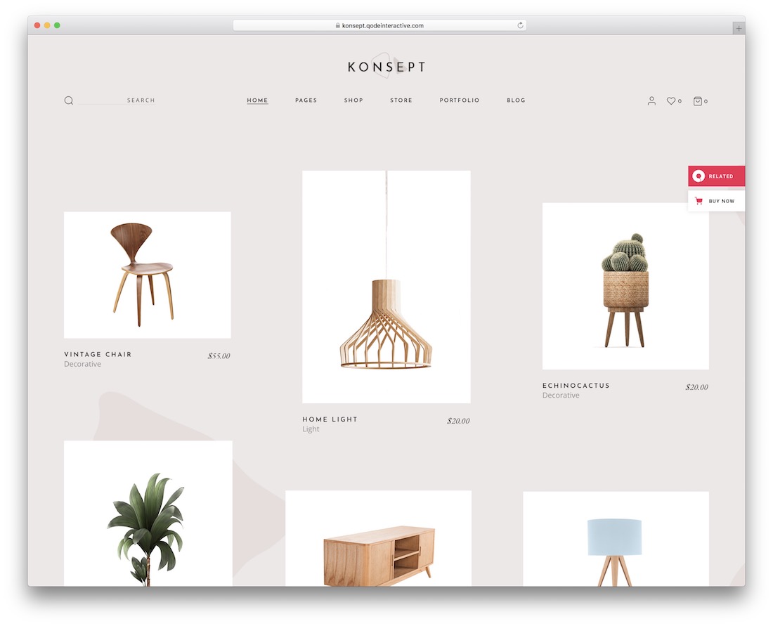 konsept wordpress shop theme