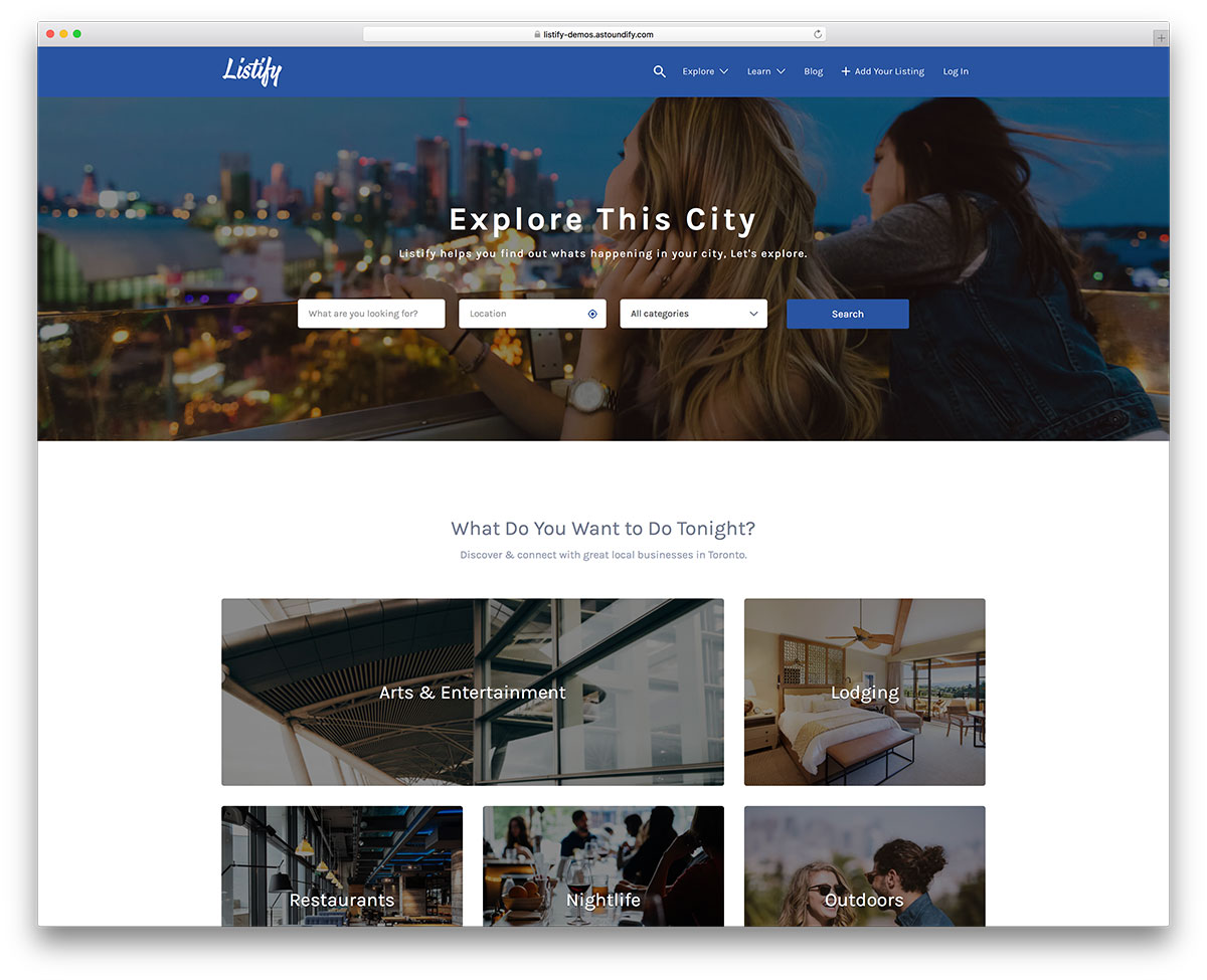 listify creativre-directory wordpress template