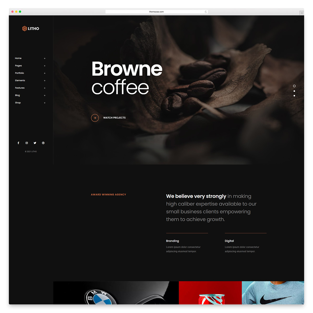 litho creative wordpress theme