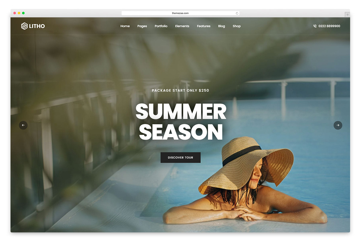 litho wordpress travel theme