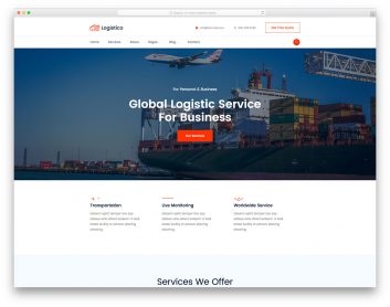 Logistico Free Template