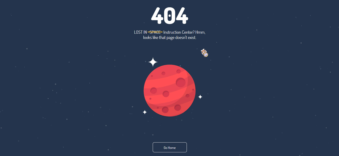 lost-in-space-free-error-page-templates