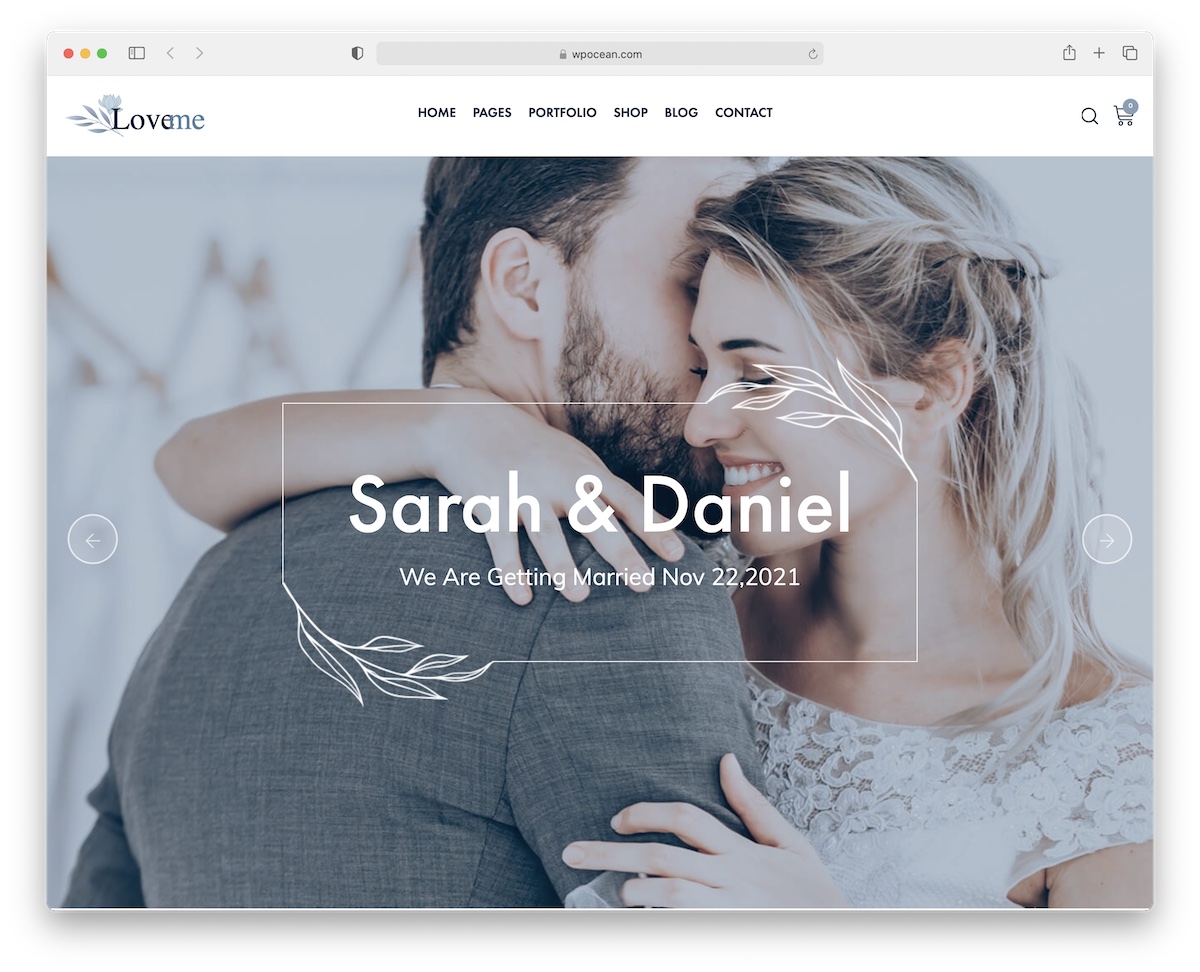 loveme wedding wordpress theme