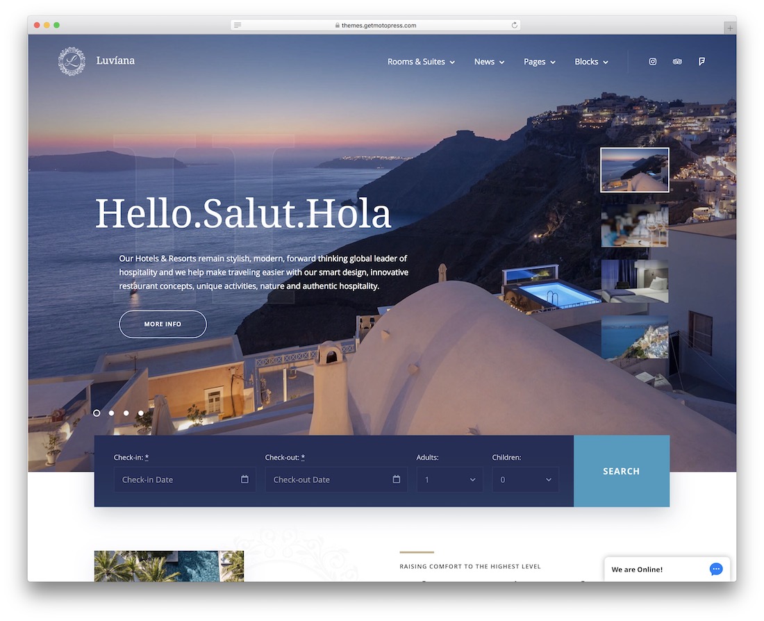 luviana vacation rental wordpress theme