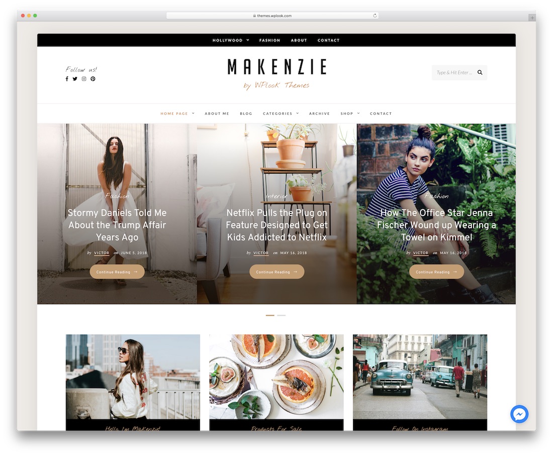 makenzie feminine wordpress theme