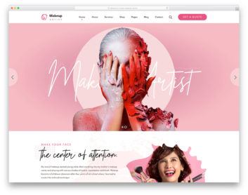 Makeupartist Colorlib Template