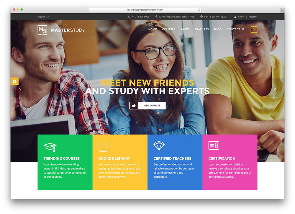 masterstudy - beautiful education wordpress theme