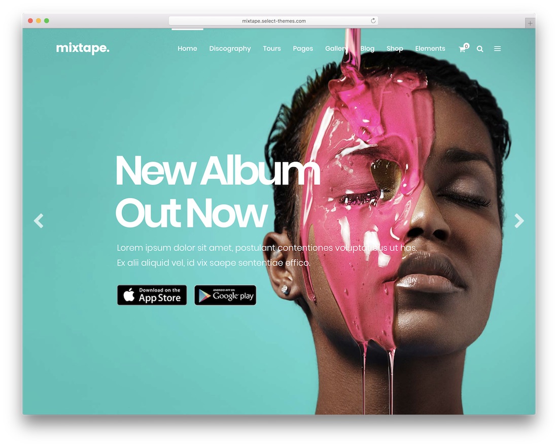 mixtape music wordpress theme