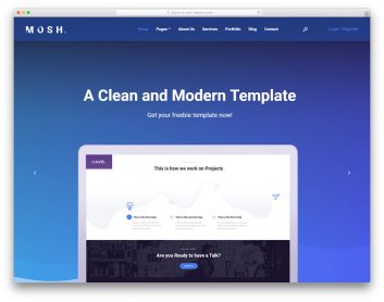 Mosh Free Template