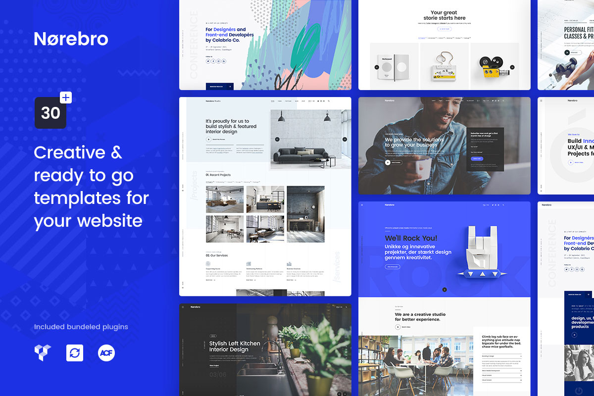 norebro masonry grid wordpress theme