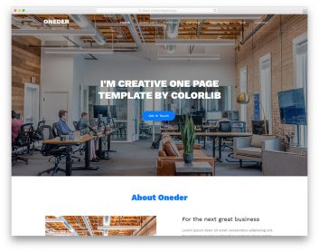 Oneder Free Template