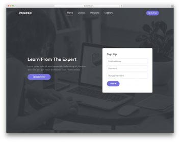 Oneschool Free Template