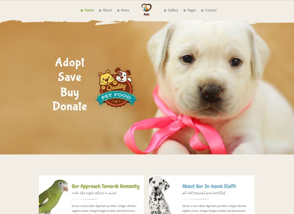 Pet World | Pet Sitter and Pet Shop, Animal Care WordPress Theme