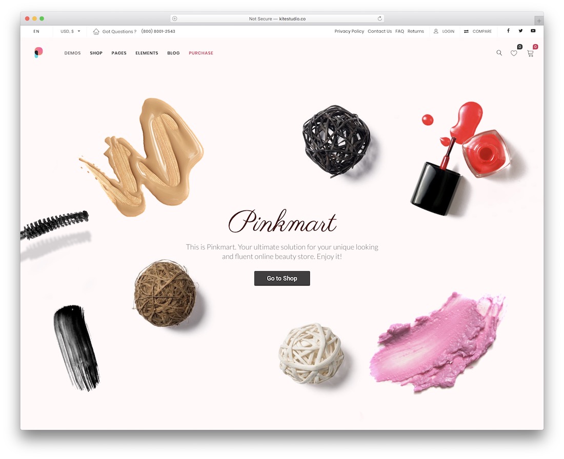 pinkmart ecommerce wordpress theme