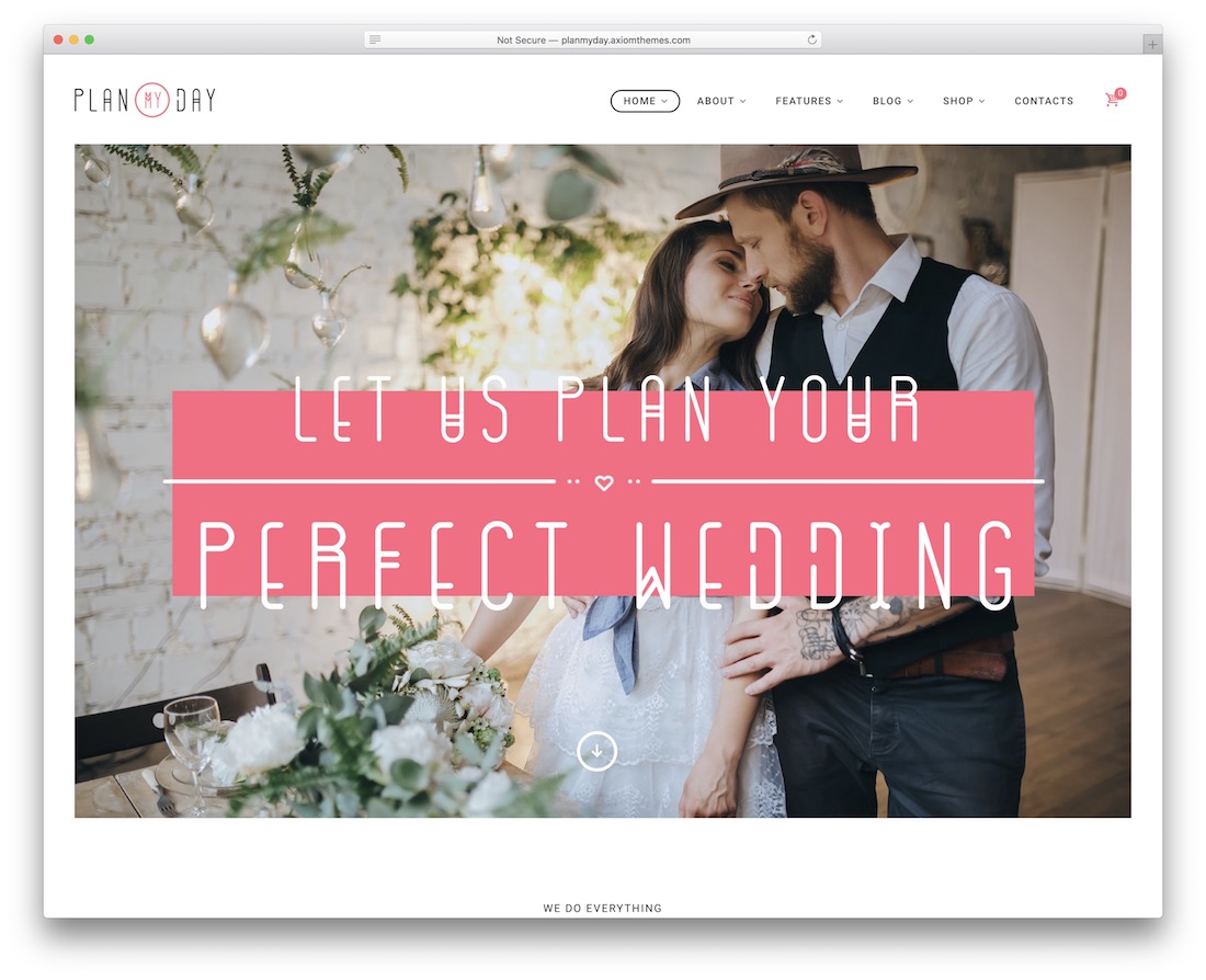 plan my day event planner wordpress theme