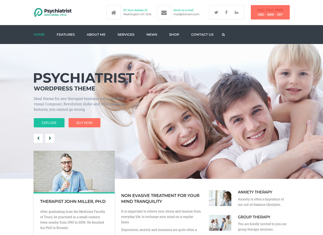 Psychiatrist | WordPress Theme