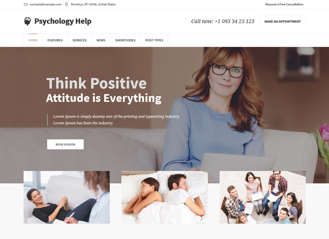 Psychology Help | Medical WordPress Theme for Psychologist and Mental Therapy