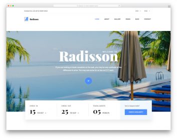 Radisson Free Template