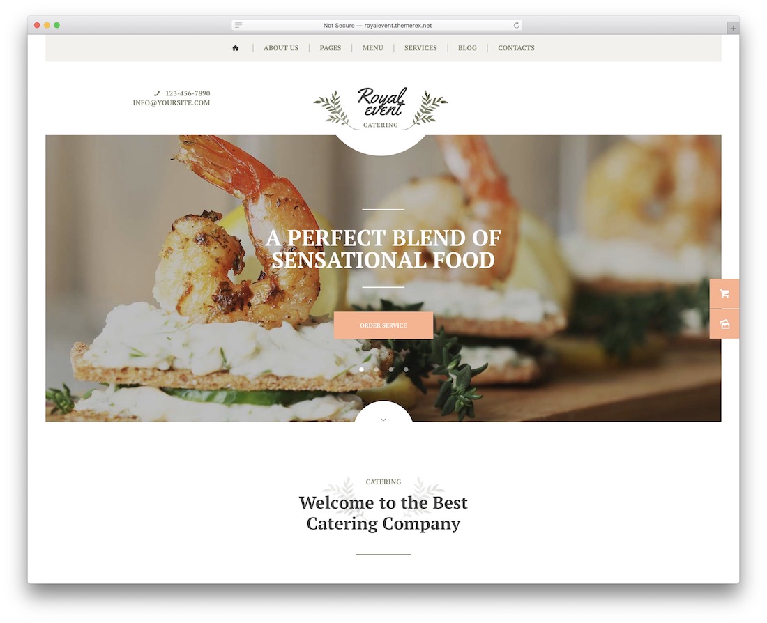 royal event planner wordpress theme