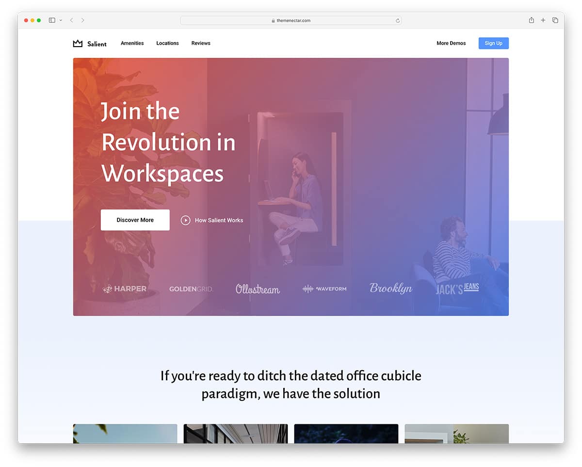 Salient - flexible WordPress theme