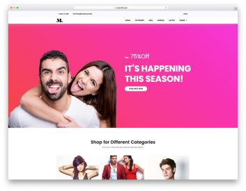 Shop Free Ecommerce Website Template