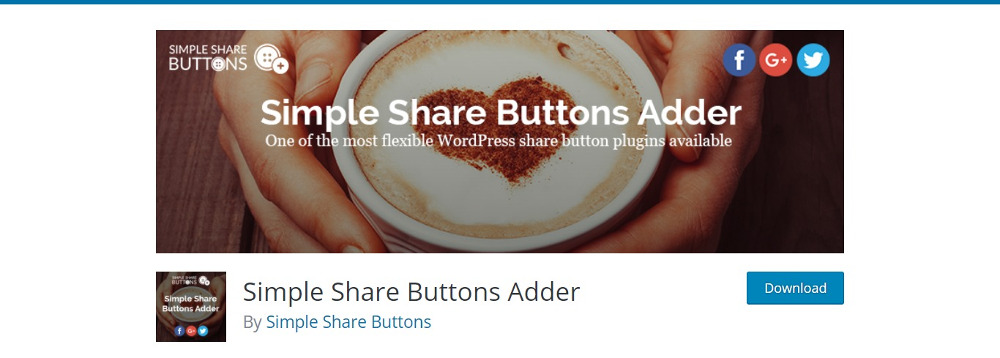 Simple Share Buttons Adder