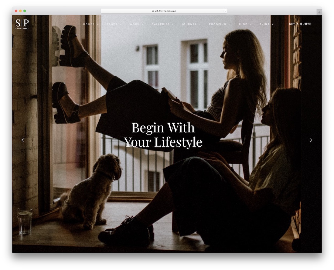 snapster photography wordpress theme