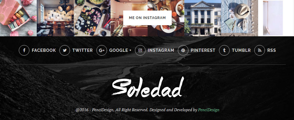 Soledad Theme Review Social Media