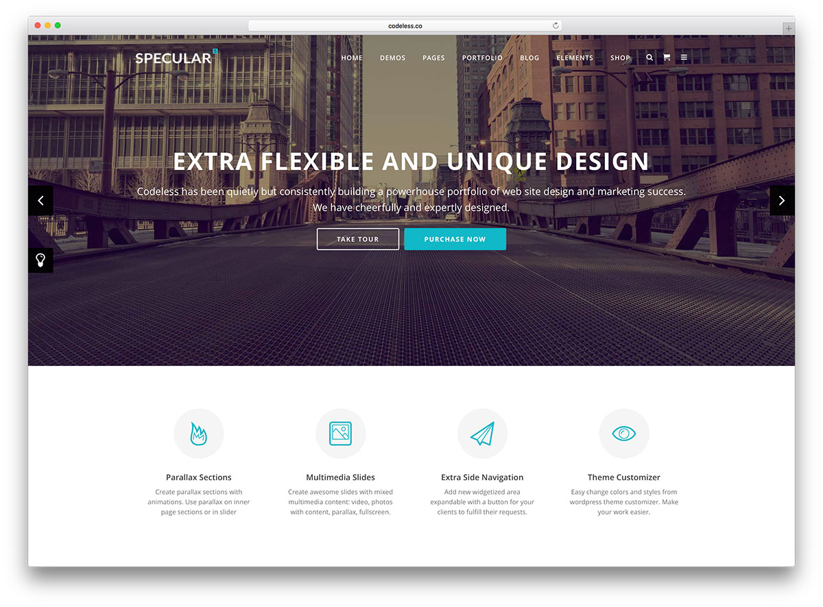 specular-minimal-business-website-template