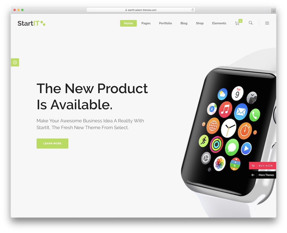 startit landing page wordpress theme