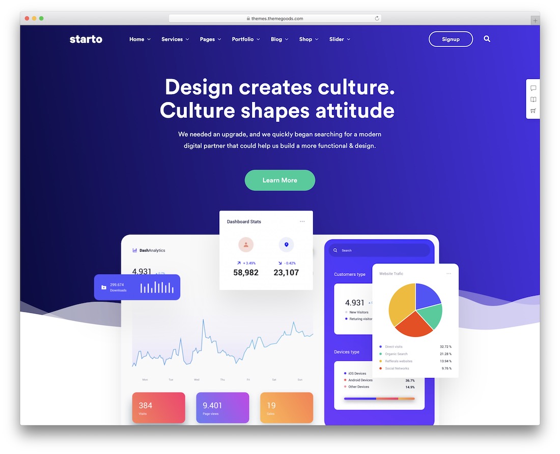 starto it company wordpress theme