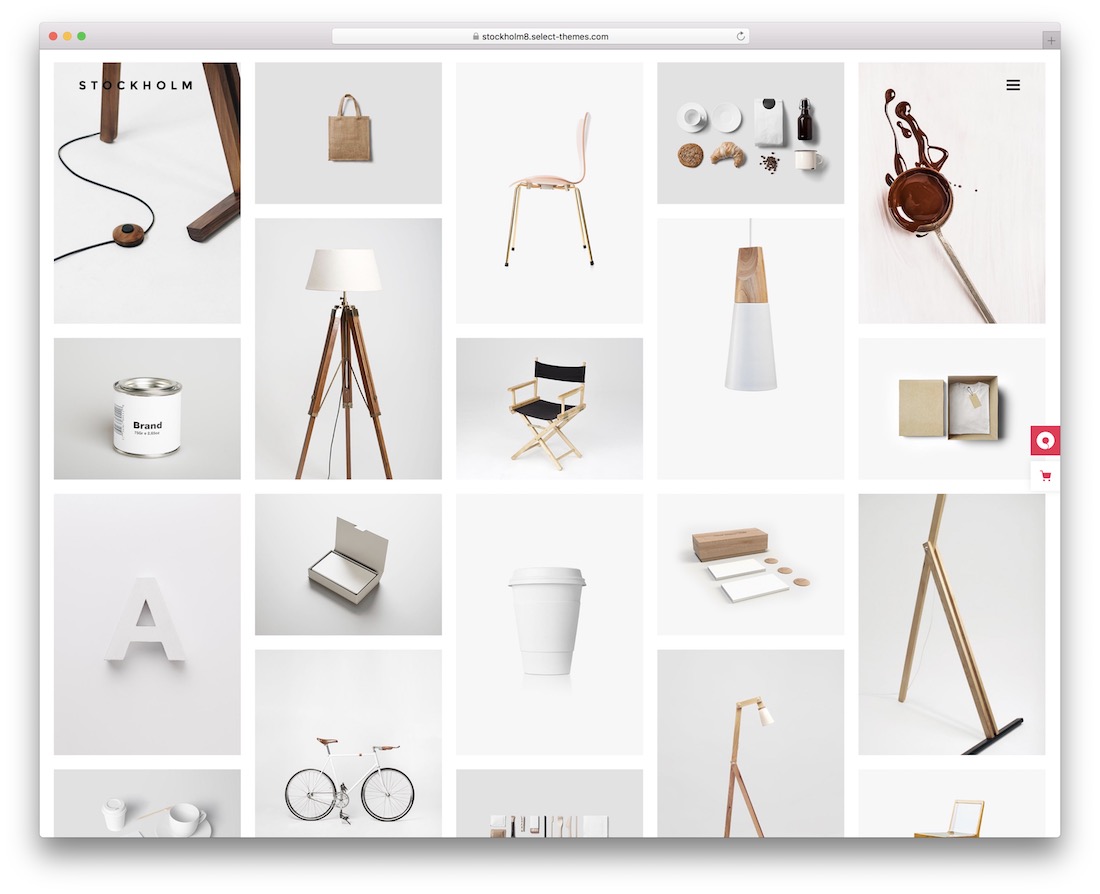 stockholm masonry grid wordpress theme