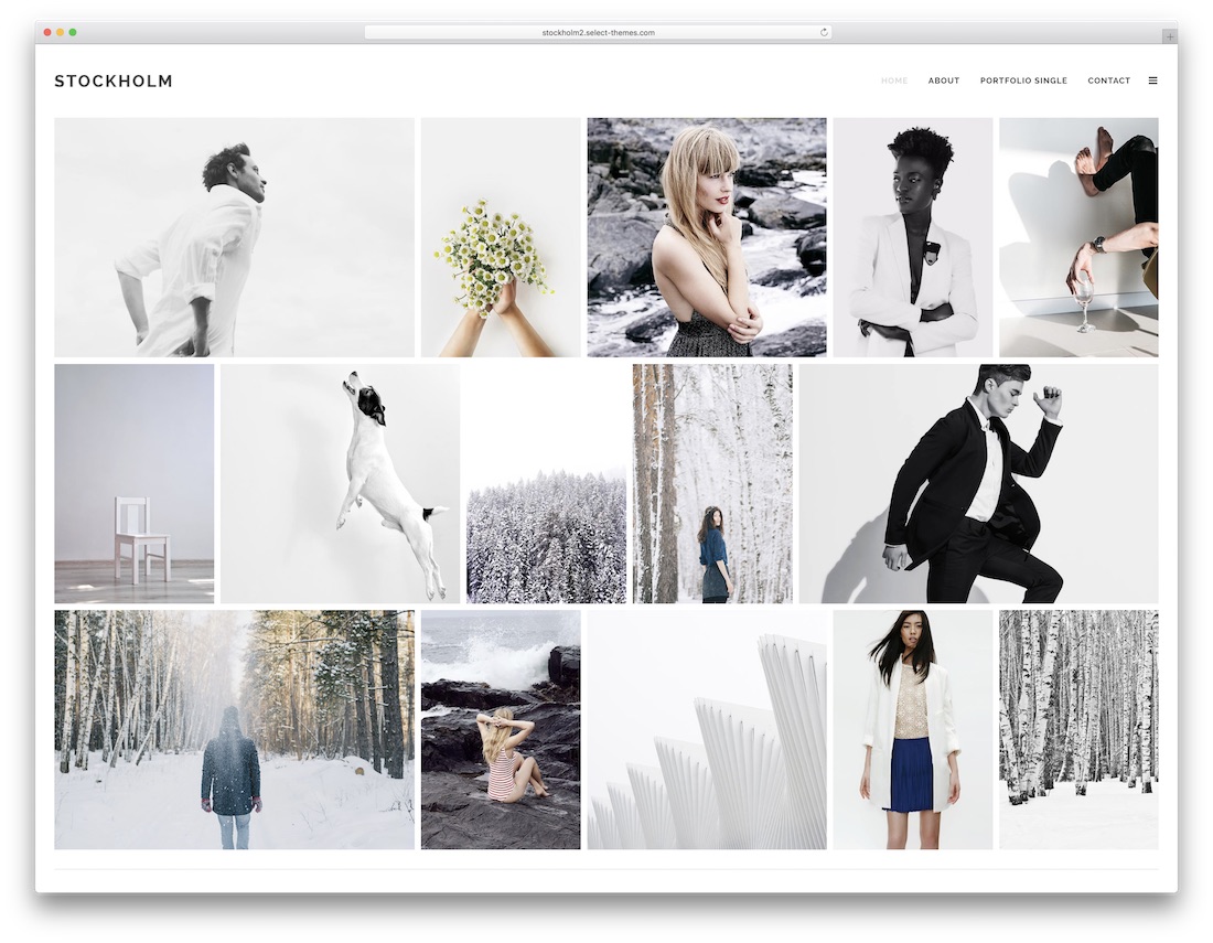 stockholm portfolio wordpress theme